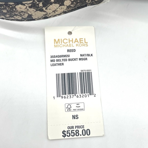 Michael Kors Reed Medium Belted Bucket Messenger Crossbody Bag - Picture 9 of 9